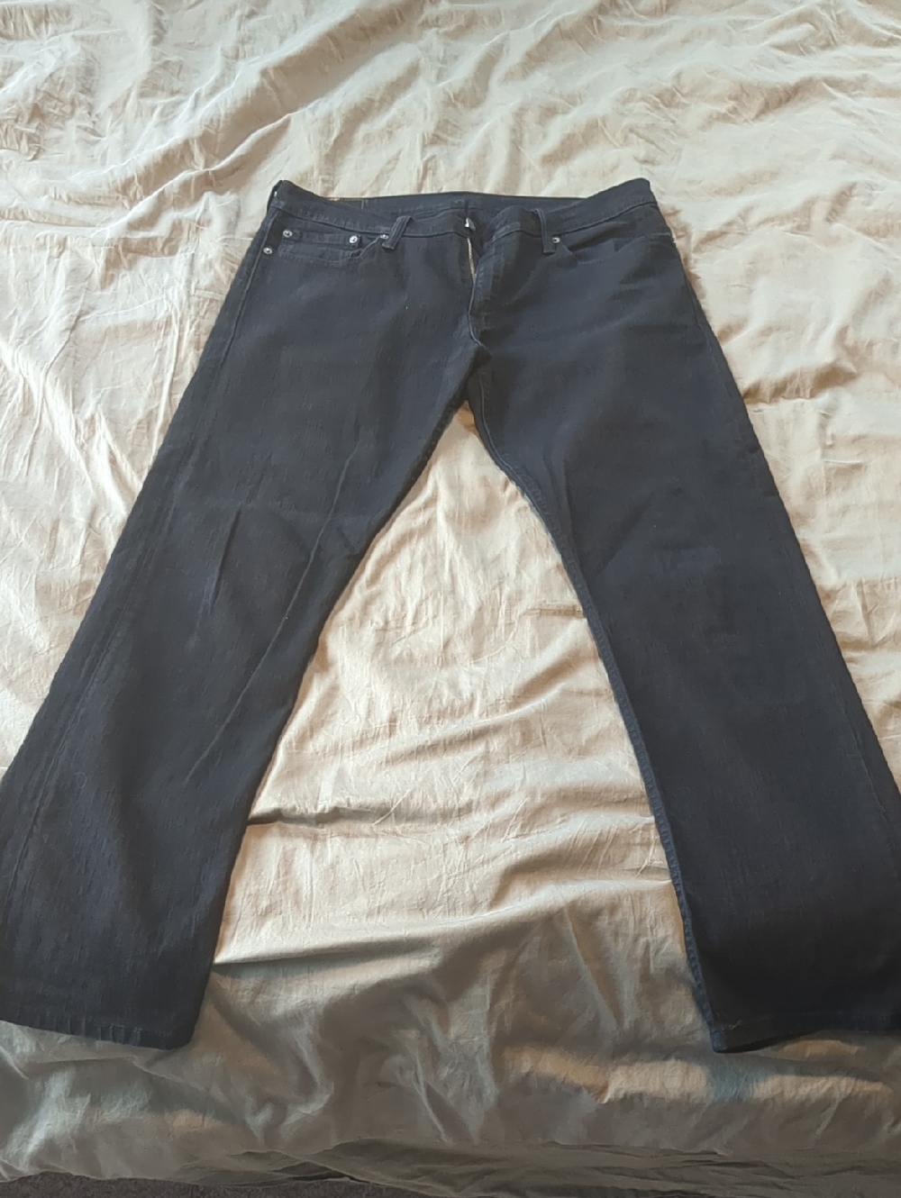 Levi's Men's Black Straight-Leg Jeans